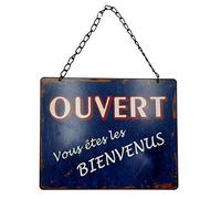 Antic Line Plaque Ouvert-fermé, Bleu