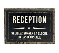 Antic Line Plaque/Panneau Bois en Relief Reception. 30 * 40 cm
