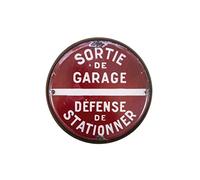 Antic Line Plaque/Panneau Sortie de Garage diametre 35 cm