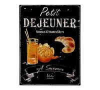 Antic Line Plaque « Petit Dejeuner » 25 * 33cm