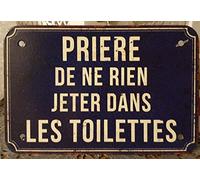 Antic Line Plaque Prière de ne Rien Jeter 128, Taille Unique