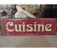 Antic Line Plaque publicitaire Cuisine Rouge Antique