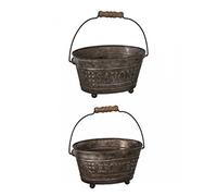 Antic Line - Porte Savon et éponge Zinc