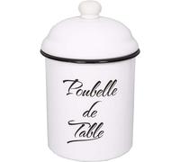 Poubelle Antic Line Créations - Poubelle de table en fer émaillée