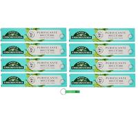 Antica Erboristeria Dentifricio Purificante Lot de 8 dentifrices dentifrices dentifrices à la menthe et au thé vert 75 ml + porte-clés Beni Culinari