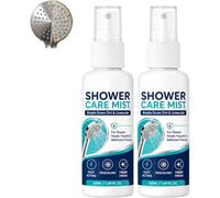 Anticalcaire Salle De Bain,Spray Nettoyant Salle De Bain,Anti-Calcaire Douche Surpuissant,Spray Multipurpose Nettoyant Salle De Bain,éLimine Crasse,Traces De Savon,DéTachant Toutes Surfaces,50ML，2PC