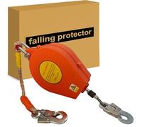 Antichute à Rappel Automatique 10m, Dispositif Anti Chute a Rappel Automatique avec Crochet Autobloquant, Équipement de Protection Individuelle pour Toiture et D'échafaudage,Charge:200kg