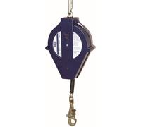 Antichute à rappel automatique 3M DBI-SALA Ultra-Lok avec système de freinage anti-enrayage, longueur : 25 m, câble métallique galvanisé 5 mm, boîtier en polyuréthane, mousqueton automatique à émerill