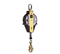 Antichute à rappel automatique 3M DBI-SALA Ultra-Lok avec système de freinage anti-enrayage, longueur : 25 m, câble en acier inoxydable 5 mm, boîtier en polyuréthane, mousqueton automatique à émerillo