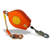Antichute a Rappel Automatique, Dispositif Anti Chute Rétractable 10m, Harnais Securite Anti-Chute Rétractable avec Système de Freinage Double pour Toiture et D'échafaudage, Charge:200kg