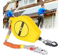 Antichute a Rappel Automatique, Harnais Securite Anti-Chute Rétractable avec Système de Freinage Double, Équipement de Protection Individuelle avec Haute Altitude, Charge:150kg (3m)