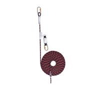Antichute de type guidé avec absorbeur d'énergie et mousqueton avec ligne d'ancrage de 10 m