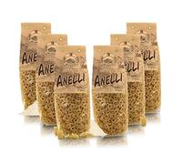 Antico Pastificio Morelli 1860 Srl Anelli, Pâtes À La Semoule De Blé - Pâtes Régionales Typiques d'Italie - Lot De 6 x 500g