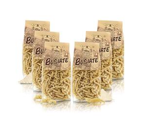 Antico Pastificio Morelli 1860 Srl Busiate, Pâtes À La Semoule De Blé - Pâtes Régionales Typiques d'Italie - Lot De 6 x 500g