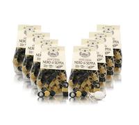 Antico Pastificio Morelli 1860 Srl Pâtes À L'Encre De Seiche Noire Et Au Germe De Blé, Format Calamari - Lot De 8 x 250g