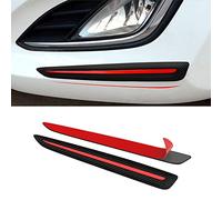 Anticollision Universel en Caoutchouc Universel Autocollant Protection pour Pare-Chocs Voiture Bandes Anticollision GéNéRales Pare-Chocs Voiture en Fibre Carbone,AdaptéEsàLa Plupart Voitures(2pc)