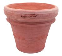 ANTICOMESTIERE-Pot à double bord coloris terre claire Anticomestiere Toscane - diamètre 35 x H 30 cm