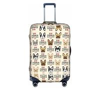 Anticsao Housse de protection anti-poussière pour valise de voyage pour chien, blanc, S