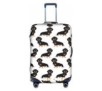 Anticsao Housse de protection anti-poussière pour valise de voyage pour chiens, blanc, M