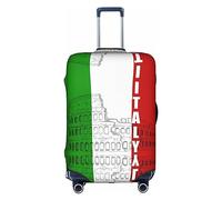 Anticsao Valise de voyage élastique personnalisée avec drapeau italien du Colisée romain (45,7 à 53,3 cm), blanc, M