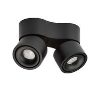 Antidark - Easy Mini Double W275 LED Plafonnier w/Hole 2700K Noir