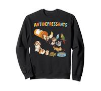 Antidépresseurs drôles et Mignons propriétaires d'animaux de Compagnie Bien-être Mental Sweatshirt