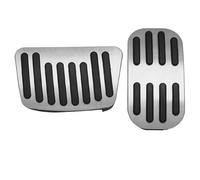 Antidérapant Accessoires Pour Pédales De Frein D'accélérateur Et Carburant Voiture Revêtements Antidérapants Pour Yaris Pour Cross XP210 (2020-2025) Pedal Cover Footrest(Silver)