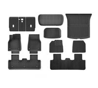 Antidérapant Auto Tapis De Sol pour Tesla pour Model Y pour Juniper 2025 TPE Conduite À Gauche Droite Toutes Saisons Ensemble Coffre Imperméable Tous Temps Voiture(Ensemble 6,Conduite à Droite)