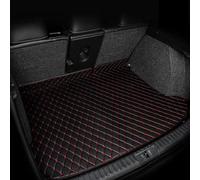 Antidérapant Car Trunk Mat Boot Mats pour VW pour ID7 2023 2024 2025 2026 2027 Tapis De Coffre Arrière De Voiture, Imperméables(Black Red)