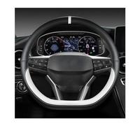 Antidérapant Couvre Volant Housse Volant En Forme De D Pour Seat Pour Ateca Pour FR 2017 2020 Pour Leon ST 2020 Pour Arona Pour FR 2017 2021 Pour Ibiza Pour FR 2018 2021(WHITE)