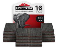 Antiderapant Patin X-PROTECTOR - 16 pcs 50mm Tampon Caoutchouc | Patins antidérapants meuble - Meilleurs patins antidérapants adhésifs sol pour protéger votre plancher.