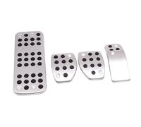 Antidérapant Pédales Voiture Accélérateur Frein Acier Inoxydable Antidérapant Pédale Couvre-pédales Pour Peugeot 301 Pour Citroën C-Elysee IKCO Tara 2013-2022 Pedal Cover Footrest(4 pcs)