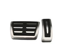 Antidérapant Pour A6 C8 2018-2020 2021 2022 Accessoires En Acier Inoxydable Voiture LHD Pédales Gaz Carburant Frein Repose-pieds Pédale Couverture Pad Pedal Cover Footrest(2Pcs AT)