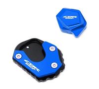 Antidérapant Pour Cbr650f Cbr 650F 2013-2022 2023 Logo Béquille Agrandisseur Support Latéral Agrandir Plaque De Protection D'extension(Bleu)