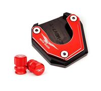 Antidérapant Pour MOTO GUZZI V7 STONE 2012-2016 V9 Roamer 750 Breva 1100 1200 GT8V Agrandisseur De Béquille Latérale Bouchons Valve Pneu(Red a)