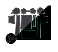 antidérapant Rainure De Porte Tapis Anti-poussière Tapis Antidérapant en Caoutchouc Support De Verre d'eau Pièces Automobiles pour 4 Série G22 2021 - 2023 Tapis(Wit)