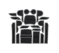 antidérapant Tapis Antidérapant en Caoutchouc Tapis De Tasse d'eau Fente De Porte Accessoires Automobiles pour Hyundai pour Santa Fe DM 2013 2014 - 2018 Tapis(Wit)