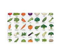 Antidérapant Tapis Entree Introduction De Divers Légumes Tapis De Porte Durable Tapi D'Entrée pour Intérieur Chambre Déco 40X60Cm