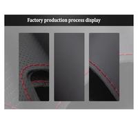 Antidérapante Protecteur Volant pour Nissan pour 200SX S15 pour Silvia pour Skyline pour R34 pour GTR 1998 1999 2000 2001 2002 Housse Volant Voiture Daim Noir Cousue À Main(Gray Thread)