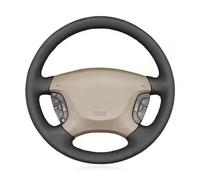 Antidérapante Protecteur Volant Pour Nissan Pour Patrol Pour Y61 1997 1998 1999 2000-2015 Housse Volant Voiture En Cuir Microfibre Cousue À La Main(Red Thread)