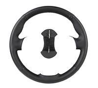Antidérapante Protecteur Volant Pour Partner 2009 2010 2011 2012 2013 2014 2015 2016 2017 2018 Housse Volant Voiture En Cuir Cousue À La Main(Black)