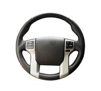 Antidérapante Protecteur Volant Pour Toyota Pour Land Pour Cruiser Prado 2010 2011 2012 2013 2014 2015 Housse Volant Voiture Cuir Cousue À La Main(Black)