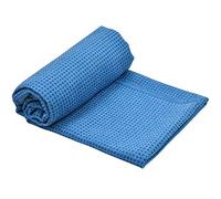 Antidérapante Serviette de Tapis de Yoga avec Sac de Transport en Filet, 183cm x 63cm Microfibre Couverture pour Yoga Sport (Bleu)