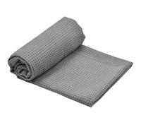 Antidérapante Serviette de Tapis de Yoga avec Sac de Transport en Filet, 183cm x 63cm Microfibre Yoga Serviette Couverture, Yoga Sport Tapis Serviette pour Yoga chaud Bikram Gym Pilate (Gris)