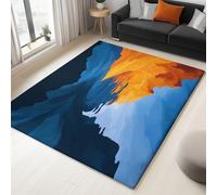 Antidérapante Tapis de Salon Chambre - Salon Super Doux Salle à Manger Faux Tapis en Laine, Motif Résumé du Grand Canyon Paysage Naturel Rug Décoratif Résistant Lavable 120 x 180cm