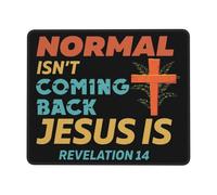 Antidérapante Tapis de Souris Gaming Normal ne revient Pas mais Jésus est Apocalypse 14 Souris de Bureau Gaming Mousepad 25x30cm pour PC,Souris,Ordinateur