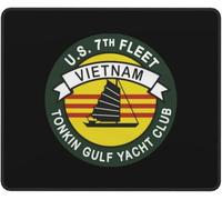 Antidérapante Tapis de Souris, Yacht Club du golfe du Tonkin, 7e Flotte américaine, Vietnam, Base en Caoutchouc Tapis Souris, Gaming Mousepad, 25X30cm, Bureau, PC, Souris