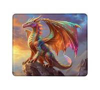 Antidérapante Tapis Souris, Dragon 3D Dinosaure Mon-Ster Cool Animal Grand Magnifique Gamer Mouse Pad Base en Caoutchouc Tapis de Bureau pour Jeux Souris Bureau