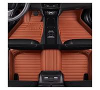 Antidérapants Tapis de Sol Voiture for BMW 7 F01 2008 2009 2010 2011 2012 2013 2014 2015 Car Accessories Artificial Leather Stripe Style Floor Mats(Brown 3 PCS)