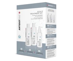 Antidotpro Kit de traitement du cuir chevelu - Kit en 3 parties - Shampooing nettoyant, revitalisant et traitement sans rinçage pour pellicules, démangeaisons du cuir chevelu, rougeurs, irritations et